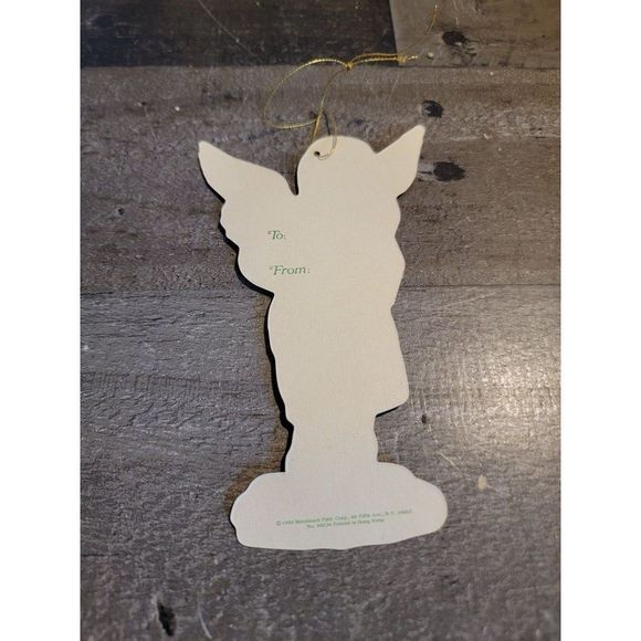 Greetings Vintage angel mink coat ornament xmas - Picture 3 of 3